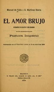 Tapa de El amor brujo