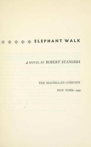 Tapa de Elephant walk