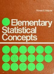 Tapa de Elementary statistical concepts