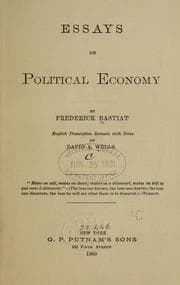 Tapa de Essays on political economy