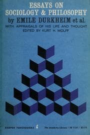 Tapa de Essays on sociology and philosophy