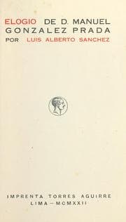 Tapa de Elogio de D. Manuel Gonzalez Prada