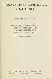 Tapa de Essays for college English
