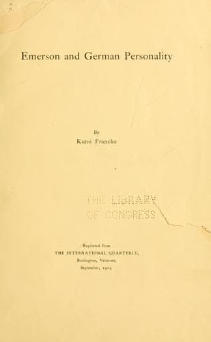 Tapa de Emerson and German personality