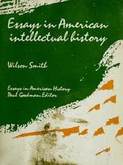 Tapa de Essays in American intellectual history