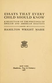 Tapa de Essays that every child should know