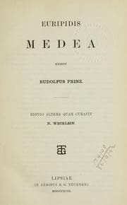 Tapa de Euripidis Fabulae ediderunt R. Prinz et N. Wecklein