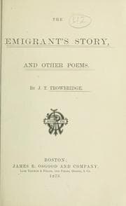 Tapa de The emigrant's story, and other poems