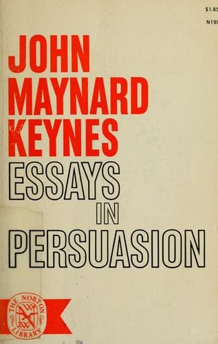 Tapa de Essays in persuasion.