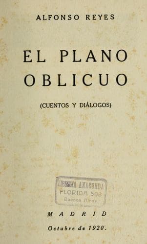 Tapa de El plano oblicuo