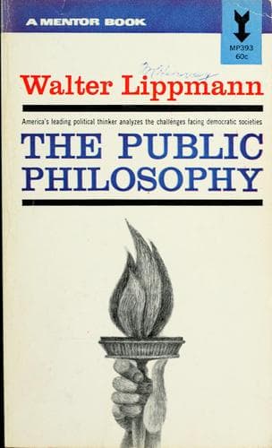 Tapa de Essays in the public philosophy