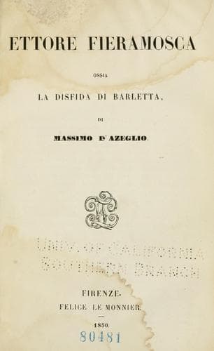 Tapa de Ettore Fieramosca