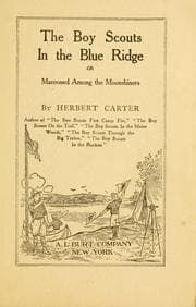 Tapa de The Boy Scouts in the Blue Ridge