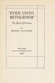 Tapa de "Even unto Bethlehem"