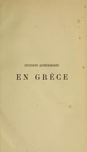Tapa de Excursions archéologiques en Grèce