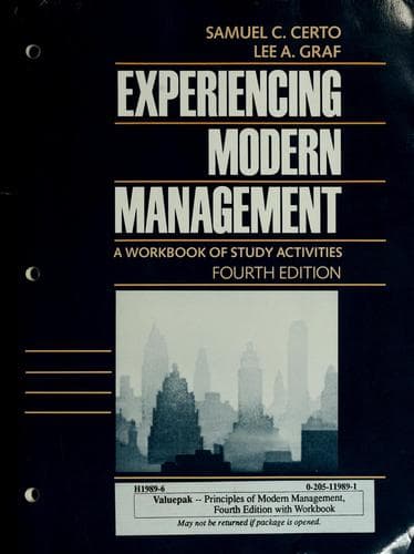 Tapa de Experiencing modern management