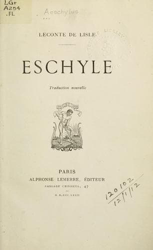 Tapa de Eschyle