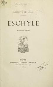 Tapa de Eschyle