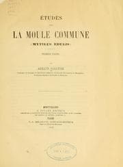Tapa de Etudes sur la moule commune (mytilus edulis)