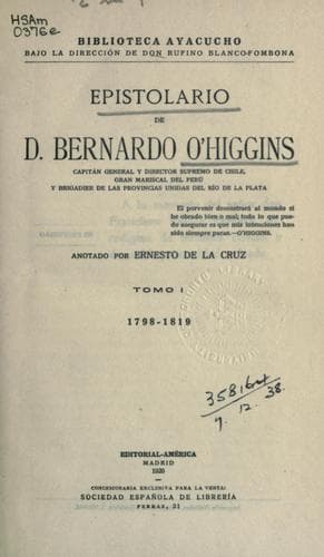 Tapa de Epistolario