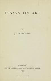 Tapa de Essays on art