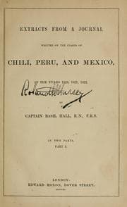 Tapa de Extracts from a journal, written on the coasts of Chili, Peru, and Mexico, in the years 1820, 1821, 1822