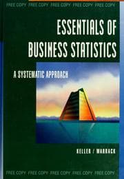 Tapa de Essentials of business statistics