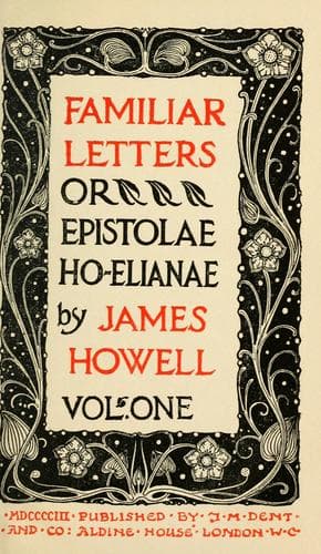 Tapa de Familiar letters