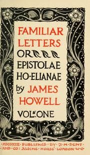 Tapa de Familiar letters