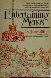 Tapa de Entertaining menus