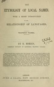 Tapa de The etymology of local names
