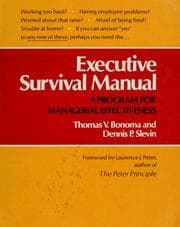 Tapa de Executive survival manual