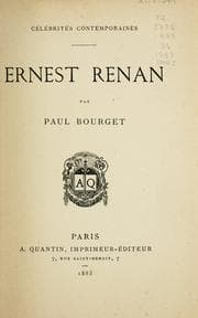 Tapa de Ernest Renan
