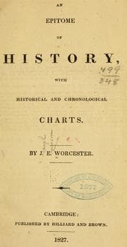 Tapa de An epitome of history, with historical chronological charts