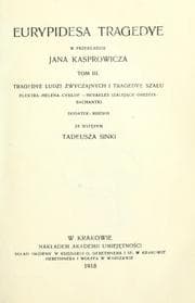 Tapa de Eurypidesa tragedye