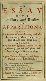 Tapa de An essay on the history and reality of apparitions