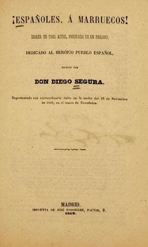 Tapa de !Españoles, a Marruecos!