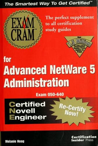 Tapa de Exam cram for advanced NetWare 5 Administration CNE