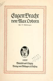 Tapa de Eugen Bracht