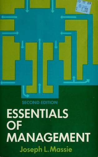 Tapa de Essentials of management