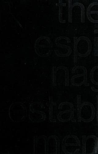 Tapa de The espionage establishment