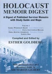 Tapa de Holocaust Memoir Digest, Vol. 2