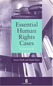 Tapa de Essential human rights cases