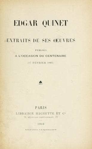 Tapa de Extraits de ses oeuvres