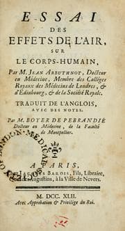 Tapa de Essai des effets de l'air, sur le corps-humain
