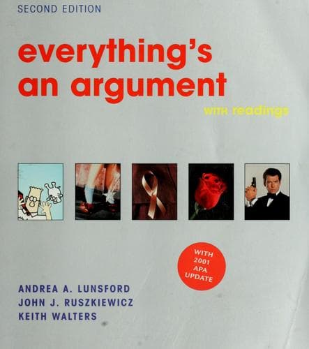 Tapa de Everything's an argument with readings.