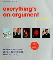 Tapa de Everything's an argument with readings.