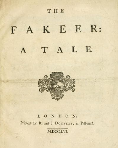 Tapa de The fakeer