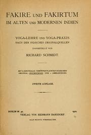 Tapa de Fakire und Fakirtum im alten und modernen Indien