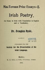 Tapa de Filidheacht ghaedhealach, trácht i nGaedhilg, le n-a aistriughadh i mBéarla, agus foclóir